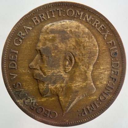 1921 George V One Penny Coin | Fine Collectable Grade