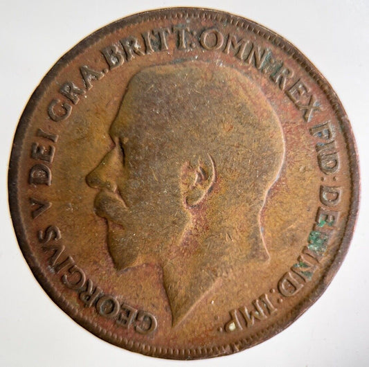 1921 George V One Penny Coin | Collectable Grade