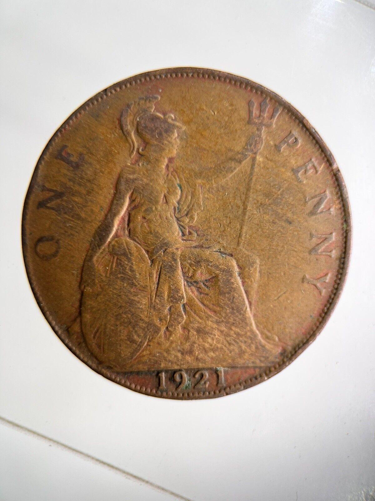 1921 George V One Penny Coin | Collectable Grade