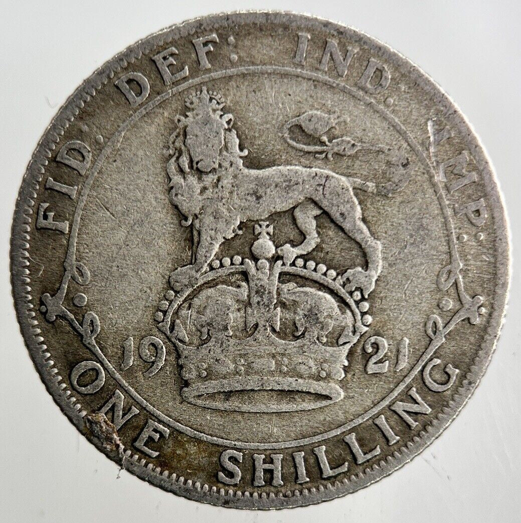 1921 George V Shilling Silver Coin | Collectable Grade