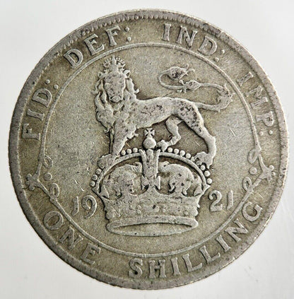 1921 George V Shilling Silver Coin | Collectable Grade