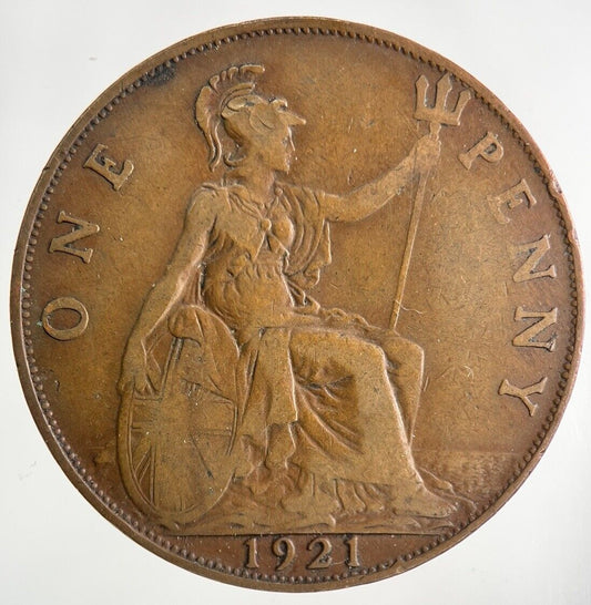 1921 George V One Penny Coin | Fine Collectable Grade