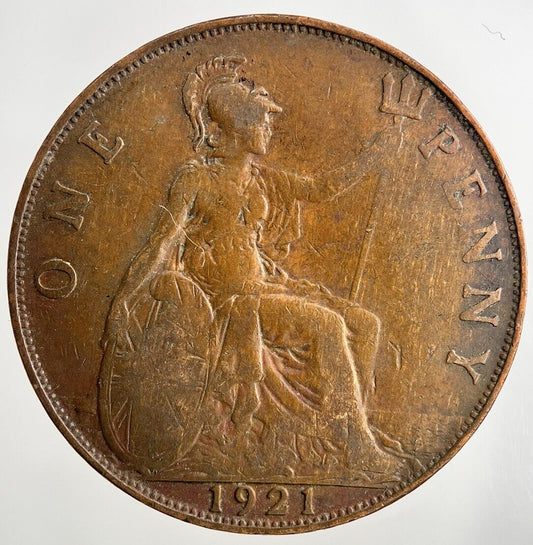 1921 George V One Penny Coin | Fine Collectable Grade