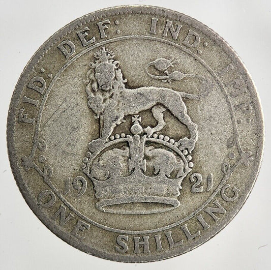 1921 George V Shilling Silver Coin | Collectable Grade