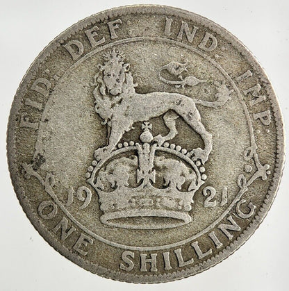 1921 George V Shilling Silver Coin | Collectable Grade