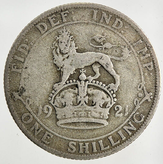 1921 George V Shilling Silver Coin | Collectable Grade