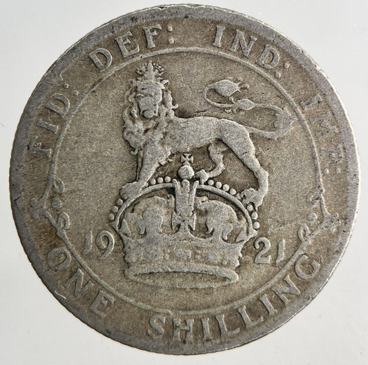 1921 George V One Shilling Silver Coin | Collectable Grade