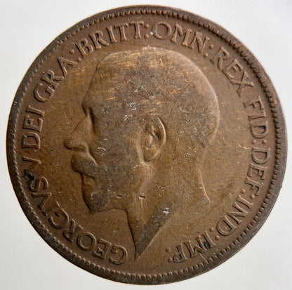 1921 George V Half-Penny Coin | Fair Grade