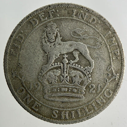 1921 George V Shilling Silver Coin | Collectable Grade