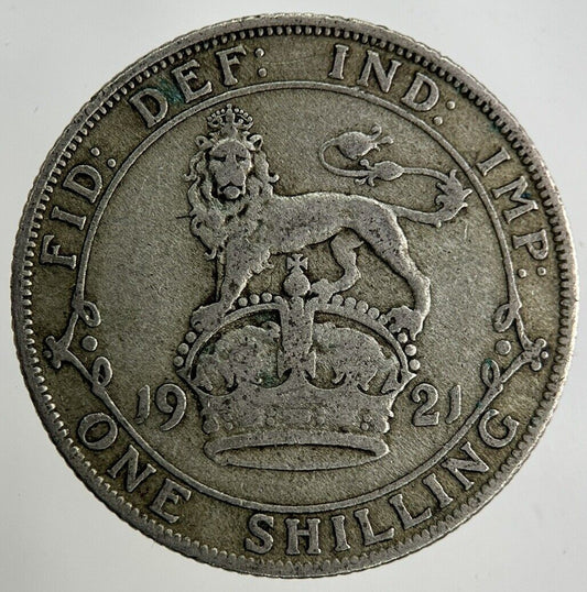 1921 George V Shilling Silver Coin | Collectable Grade