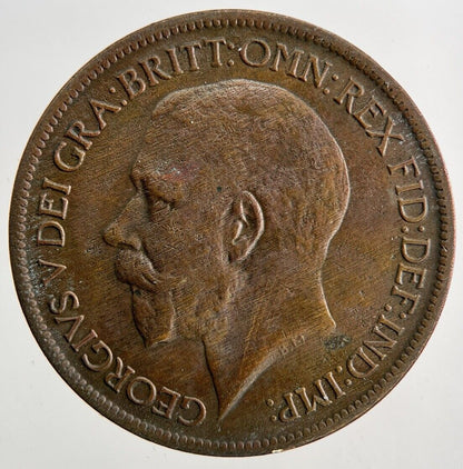 1921 George V Half-Penny Coin | Fine Collectable Grade