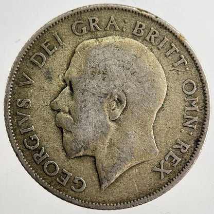 1921 George V Shilling Silver Coin | Collectable Grade | a8194