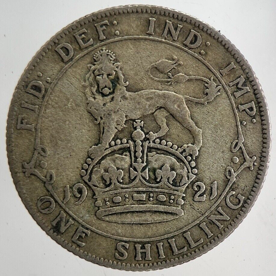 1921 George V Shilling Silver Coin | Fine Collectable Grade
