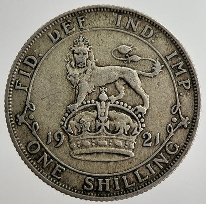 1921 George V Shilling Silver Coin | Very High Grade | a8608