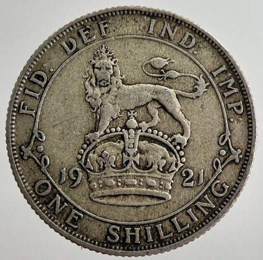 1921 George V Shilling Silver Coin | Very High Grade | a8608