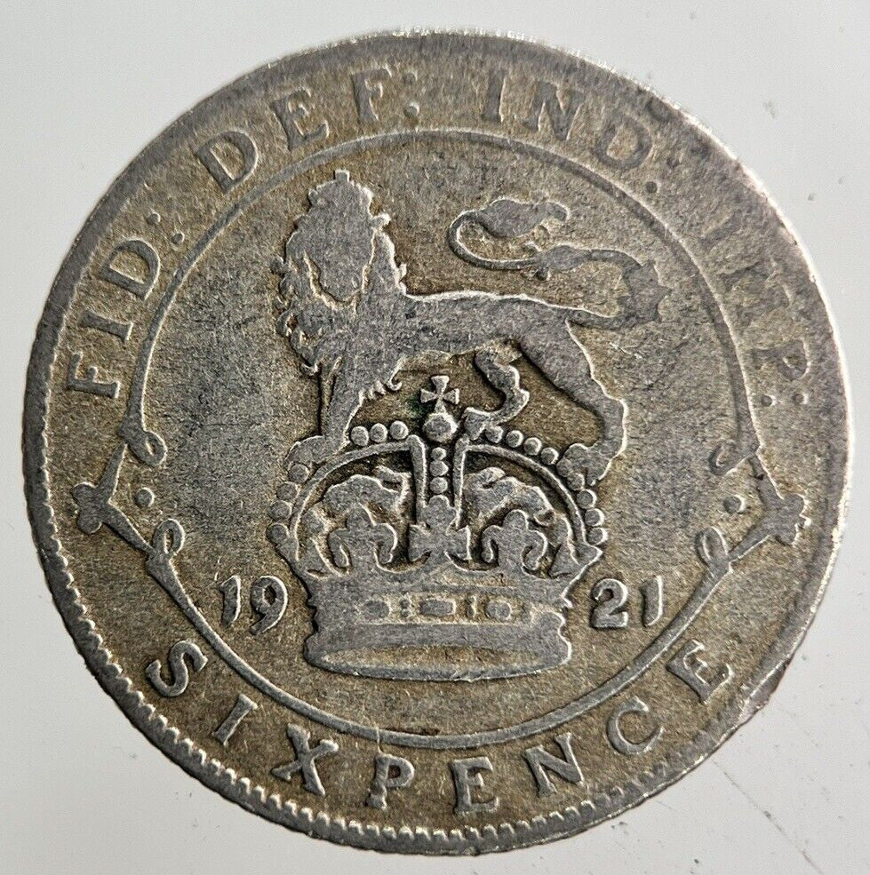 1921 George V Sixpence Silver Coin | Collectable Grade