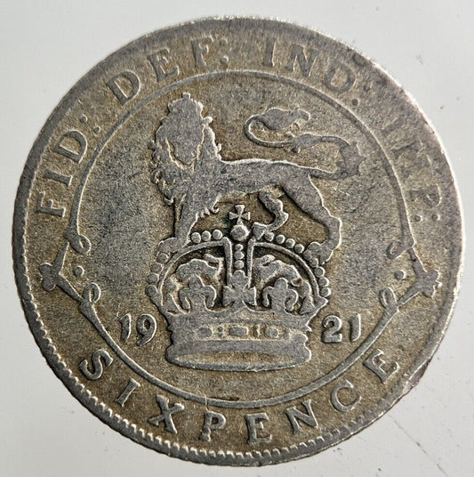 1921 George V Sixpence Silver Coin | Collectable Grade