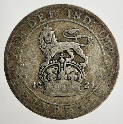 1921 George V Sixpence Silver Coin | Collectable Grade