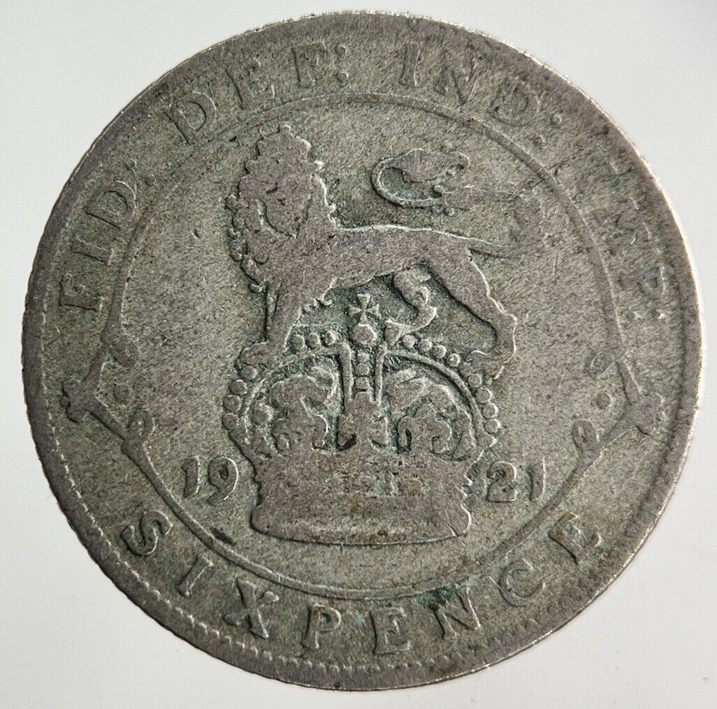 1921 George V Sixpence Silver Coin | Collectable Grade