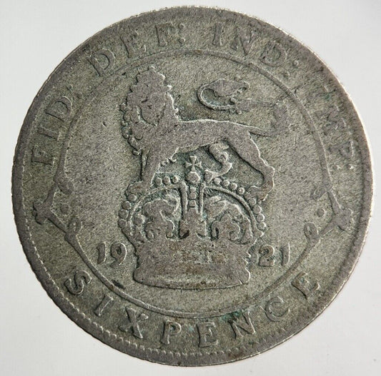 1921 George V Sixpence Silver Coin | Collectable Grade