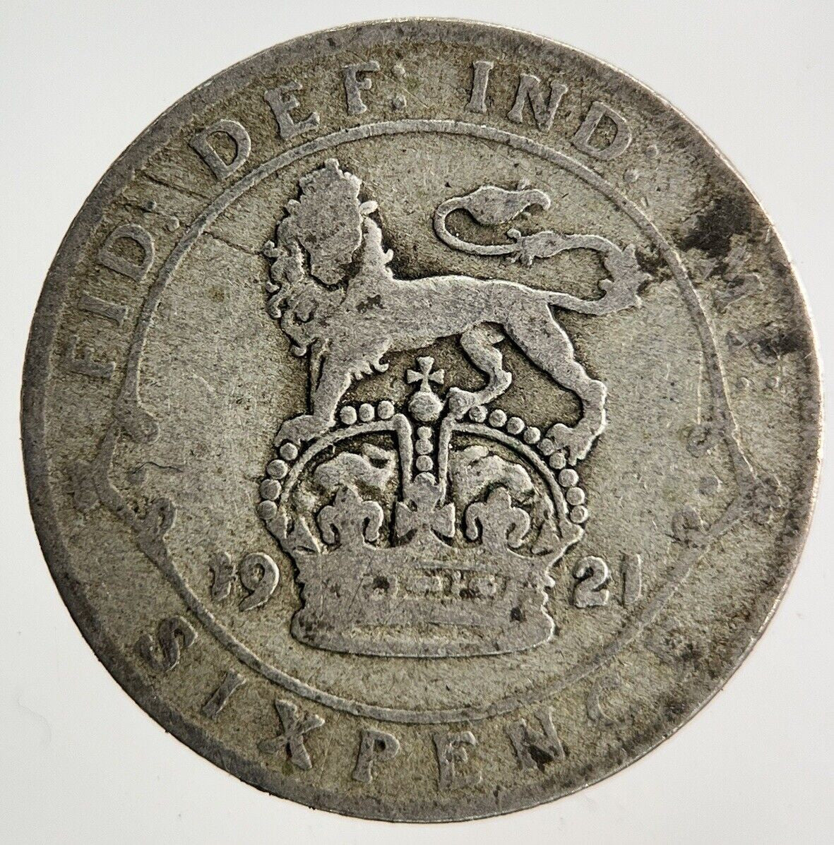 1921 George V Sixpence Silver Coin | Collectable Grade