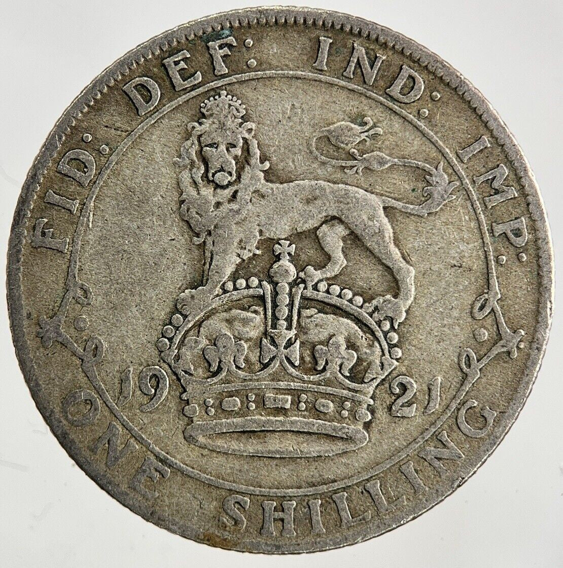 1921 George V Shilling Silver Coin | Fine Collectable Grade