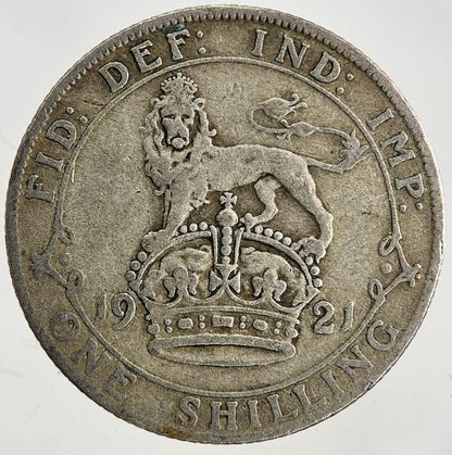 1921 George V Shilling Silver Coin | Fine Collectable Grade