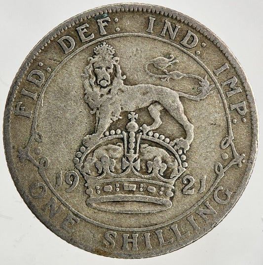 1921 George V Shilling Silver Coin | Fine Collectable Grade