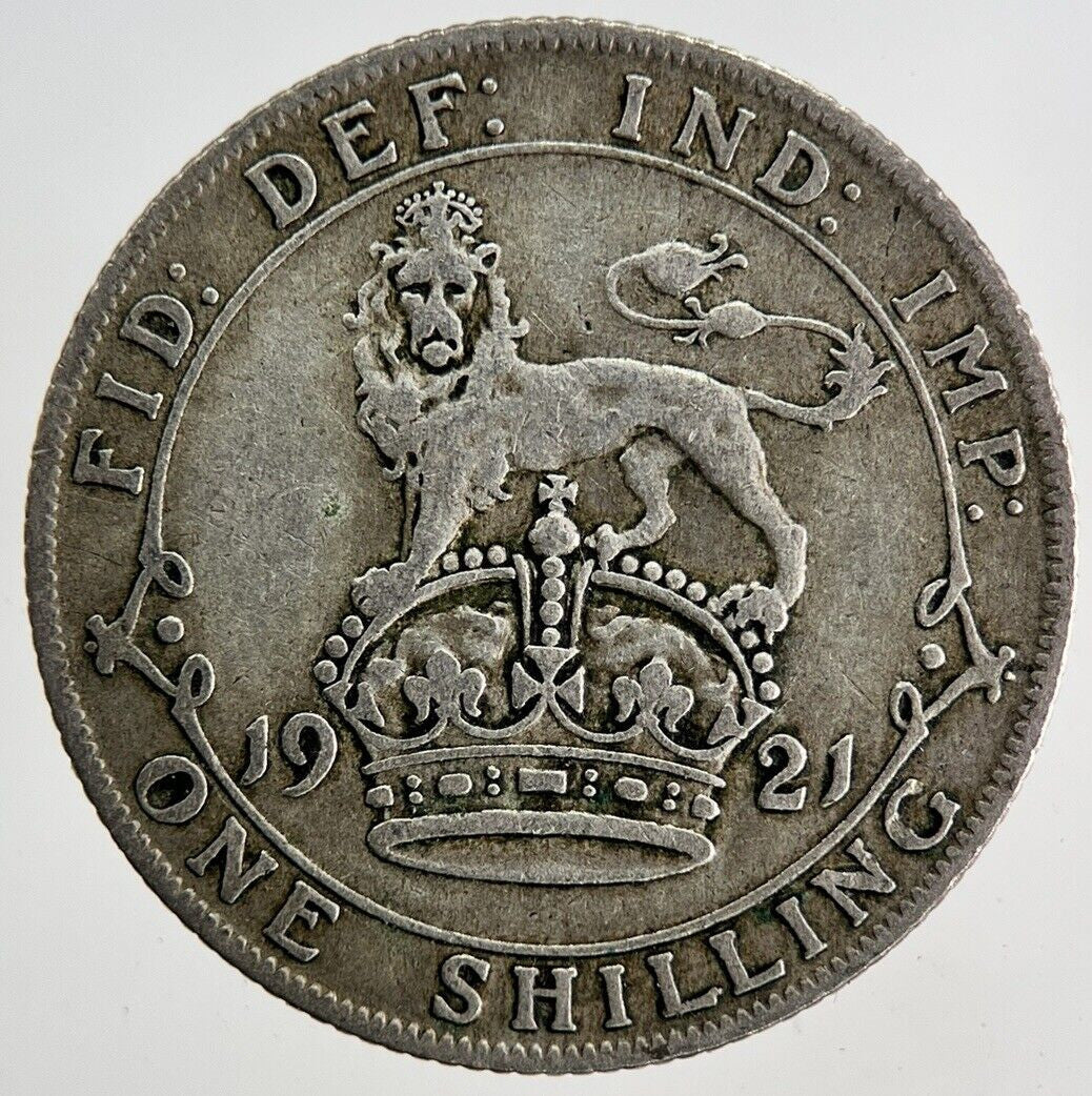 1921 George V Shilling Silver Coin | Fine Collectable Grade