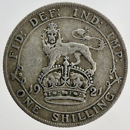 1921 George V Shilling Silver Coin | Fine Collectable Grade