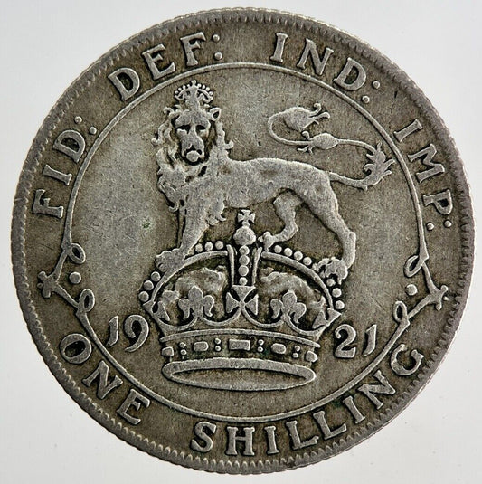 1921 George V Shilling Silver Coin | Fine Collectable Grade