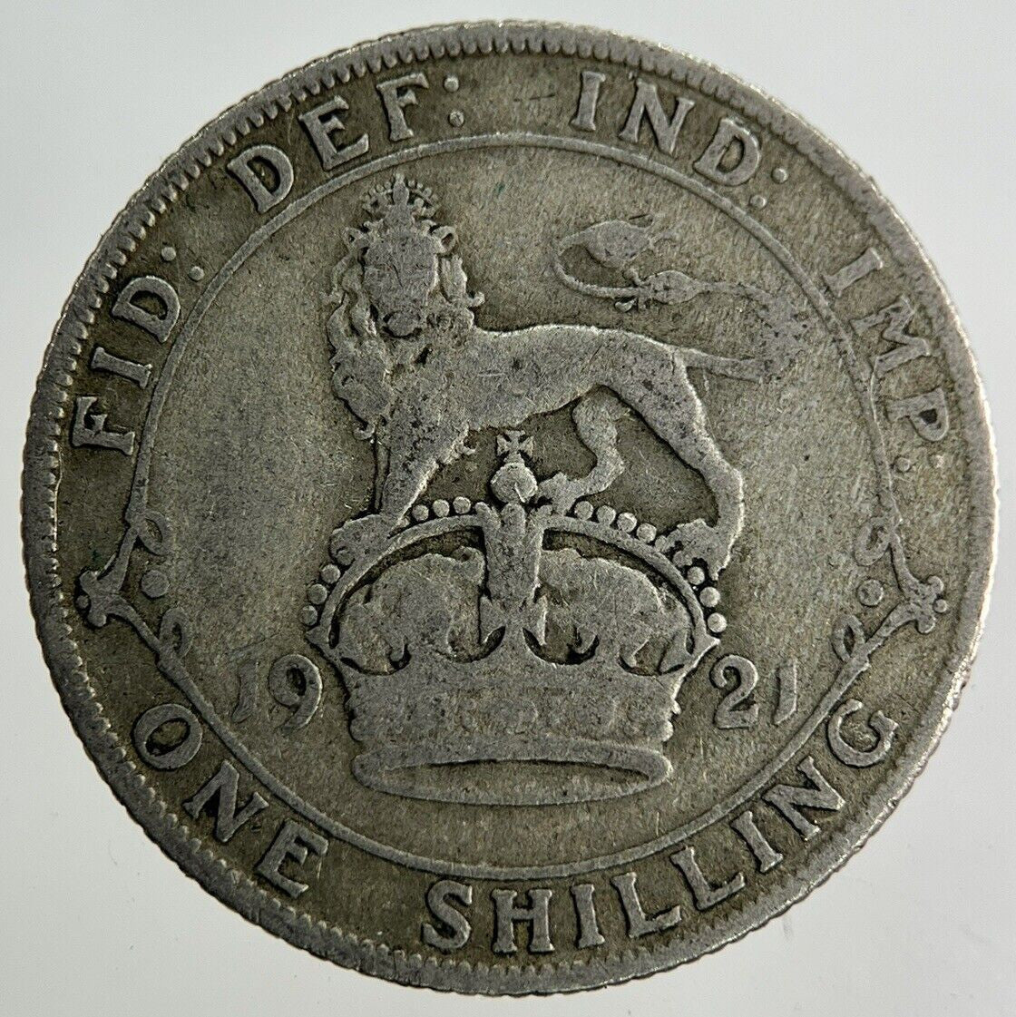 1921 George V Shilling Silver Coin | Collectable Grade