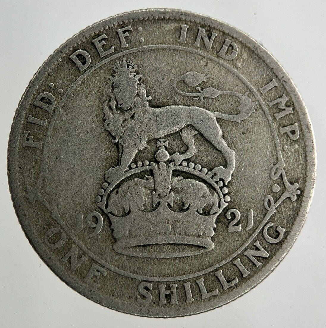 1921 George V Shilling Silver Coin | Collectable Grade