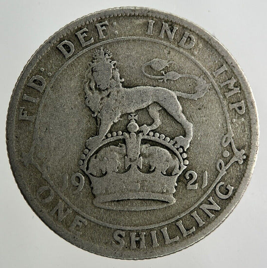 1921 George V Shilling Silver Coin | Collectable Grade