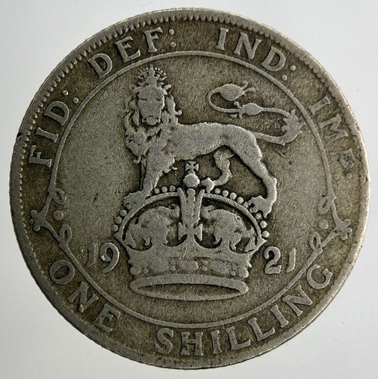 1921 George V Shilling Silver Coin | Collectable Grade