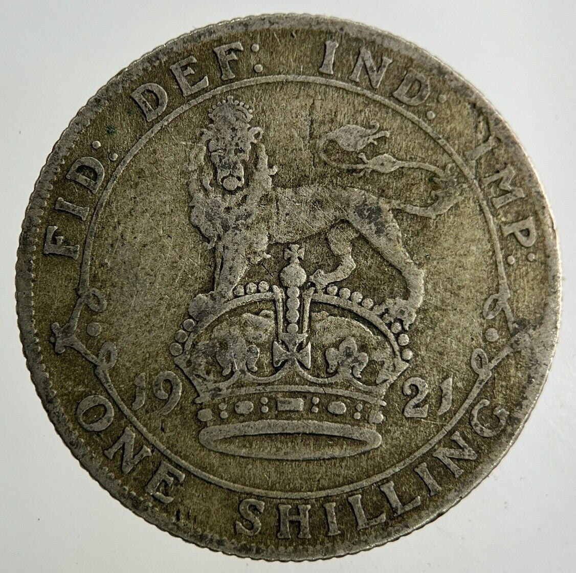 1921 George V Shilling Silver Coin | Collectable Grade