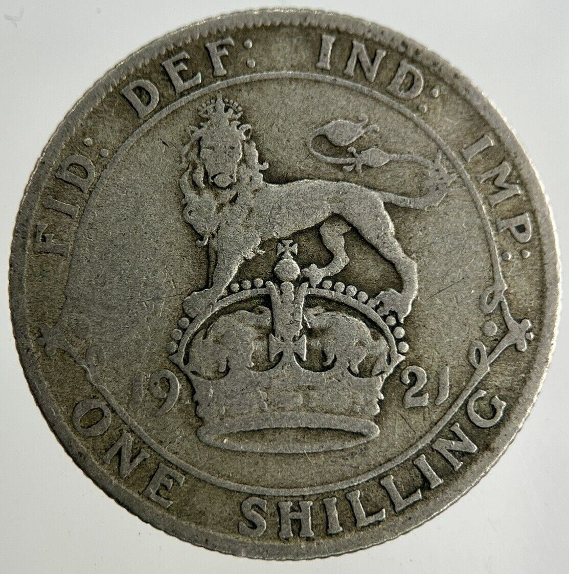 1921 George V Shilling Silver Coin | Collectable Grade