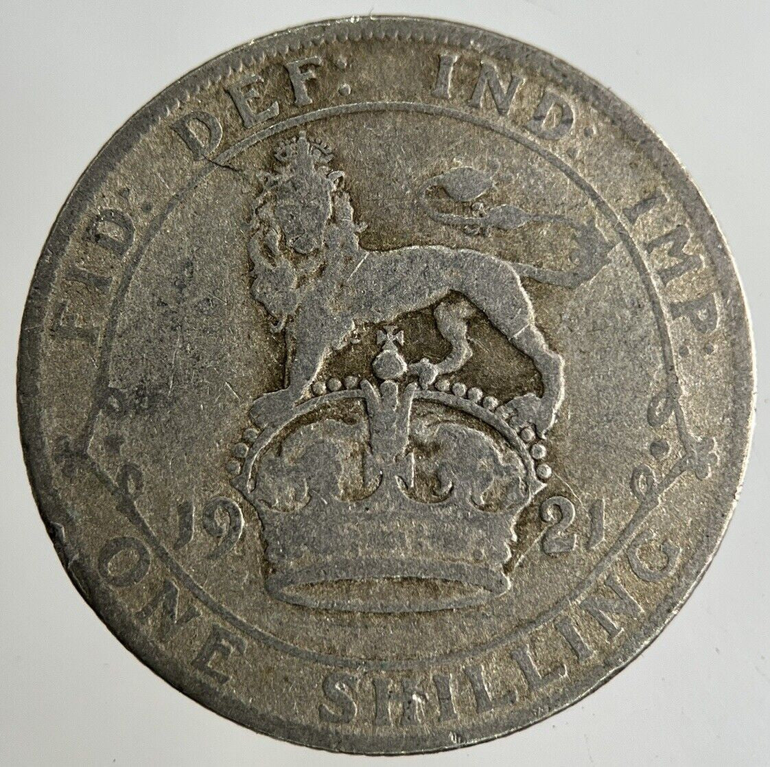 1921 George V Shilling Silver Coin | Collectable Grade