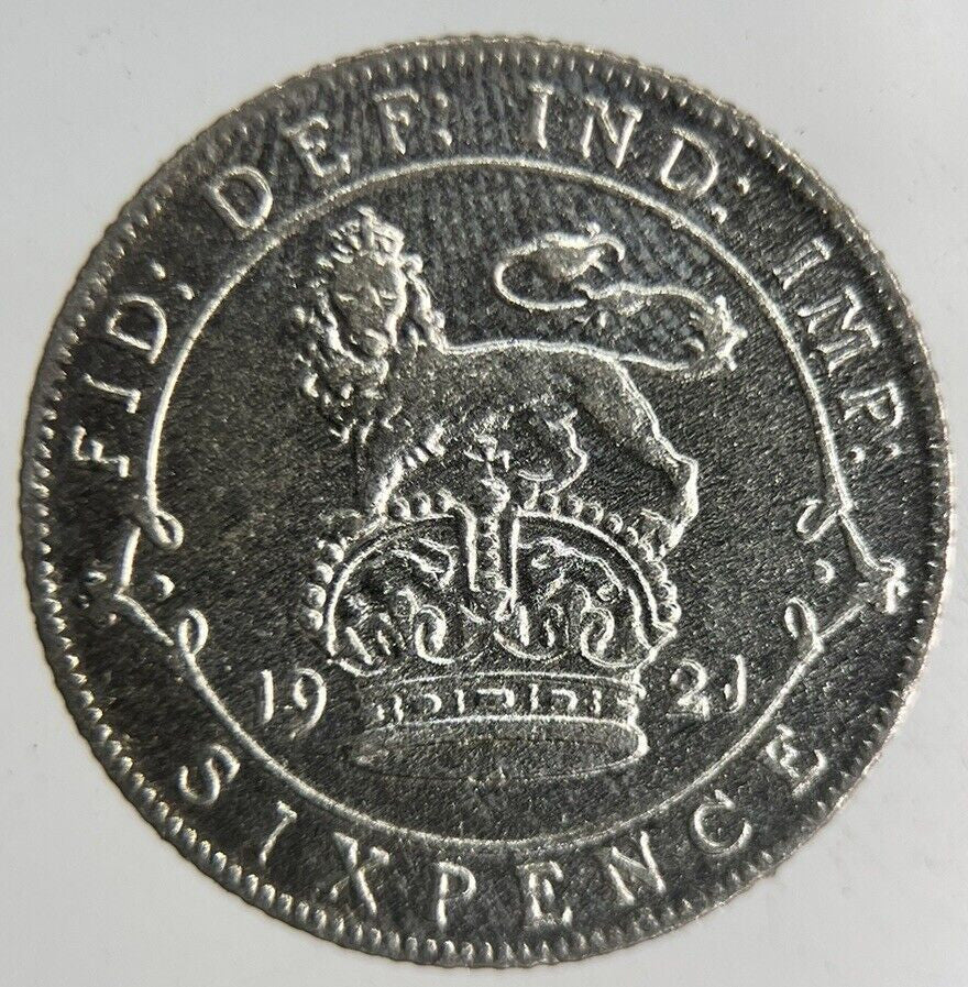1921 George V Sixpence Silver Coin | Fine Collectable Grade
