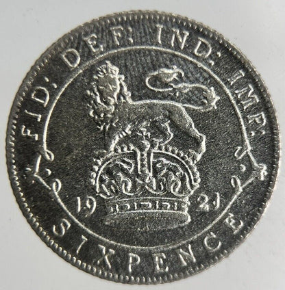 1921 George V Sixpence Silver Coin | Fine Collectable Grade