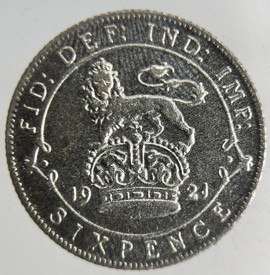 1921 George V Sixpence Silver Coin | Fine Collectable Grade
