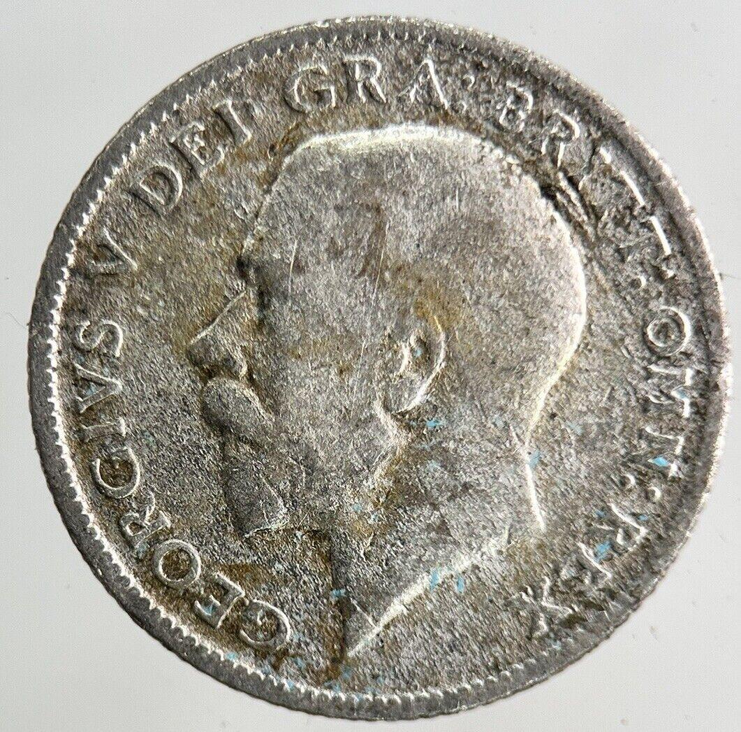 1921 George V Sixpence Silver Coin | Fair Grade