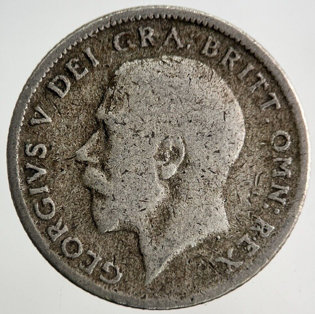 1921 George V Sixpence Silver Coin | Fair Grade