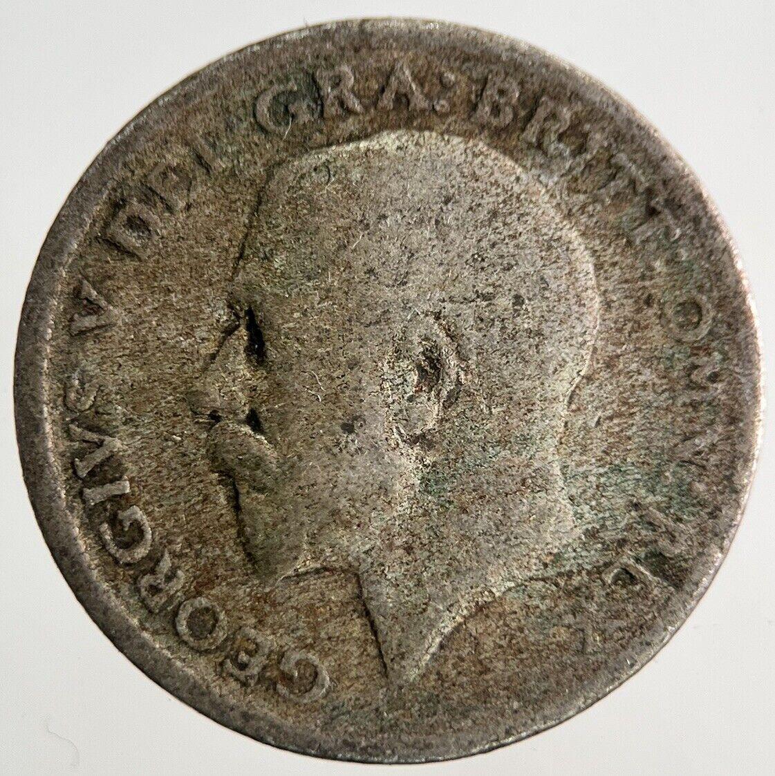 1921 George V Sixpence Silver Coin | Fair Grade