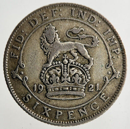 1921 George V Sixpence Silver Coin | Fine Collectable Grade