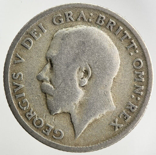 1921 George V Sixpence Silver Coin | Fair Grade