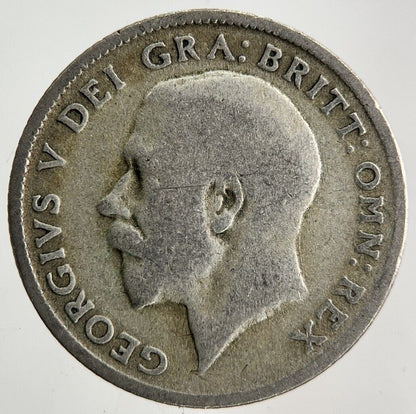 1921 George V Sixpence Silver Coin | Fair Grade