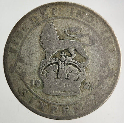 1921 George V Sixpence Silver Coin | Fair Grade