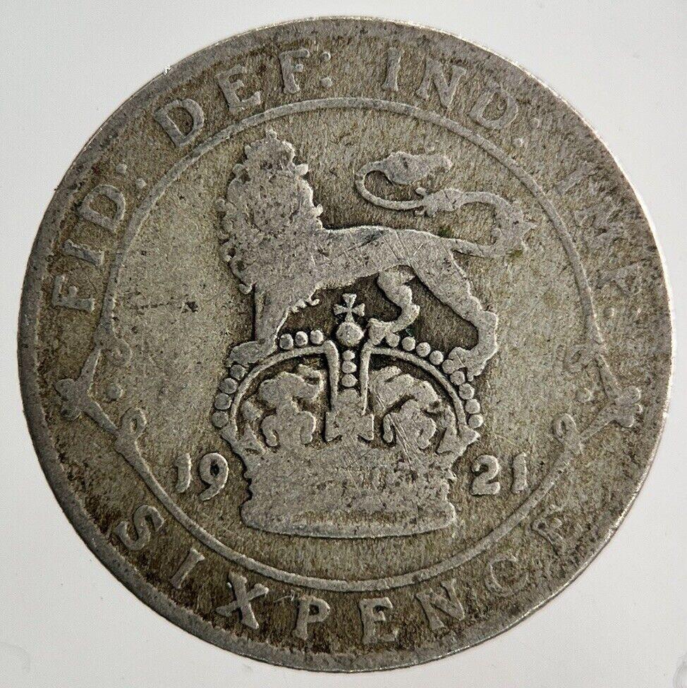 1921 George V Sixpence Silver Coin | Collectable Grade