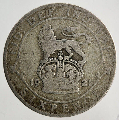 1921 George V Sixpence Silver Coin | Collectable Grade
